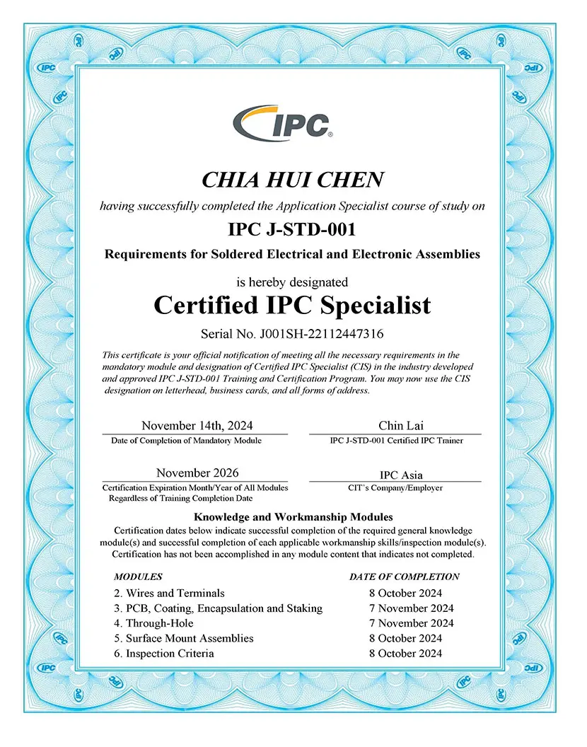 IPC J-STD-001