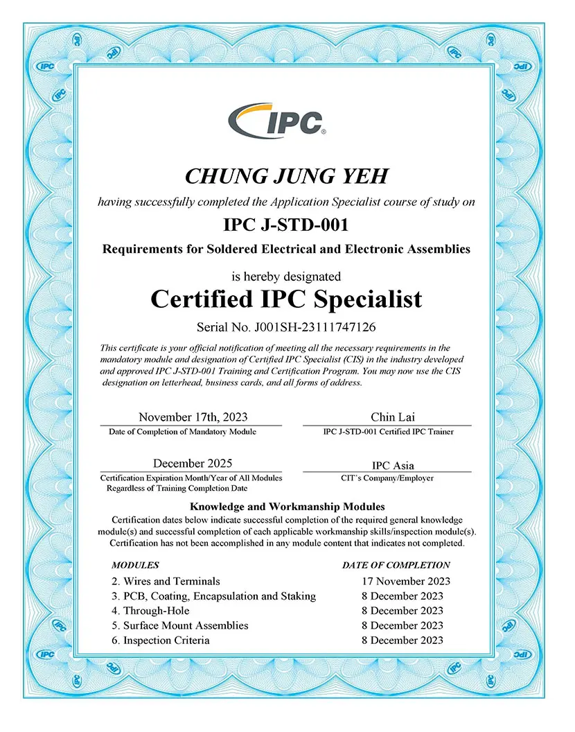 IPC J-STD-001